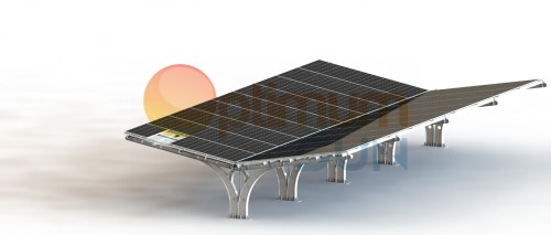 Steel Waterproof Solar Carport System